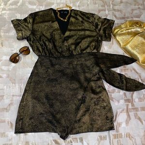 Zara Side Tie Bronze Dress⚜️